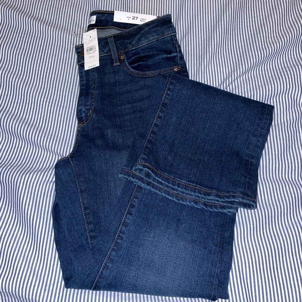 NWT LOFT curvy boot cut jeans